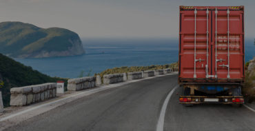 intermodel container transport image coastal road